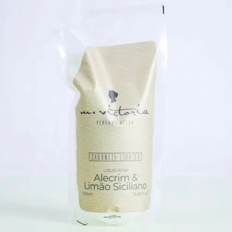 Eco-refil Sabonete Líquido 500ml Couro E Bergamota M.victoria