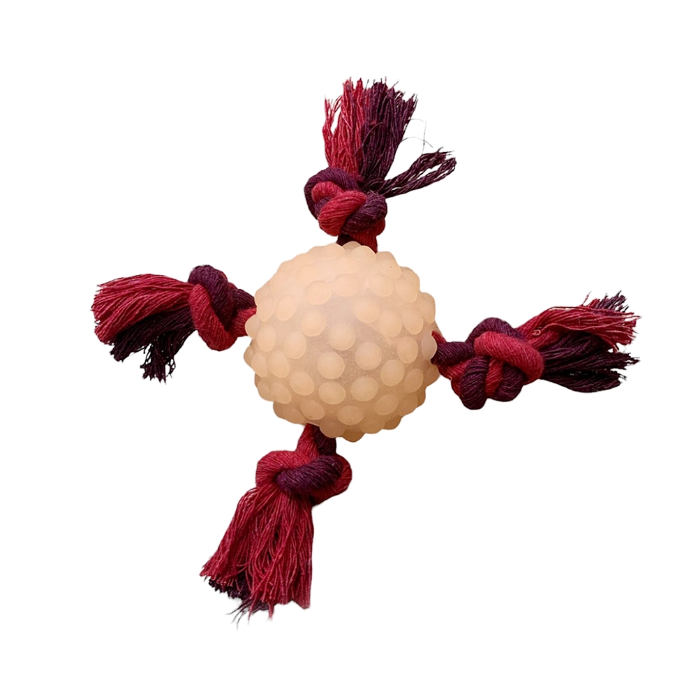 Brinquedo Pet Grows Caes Bola Cravao Com Corda