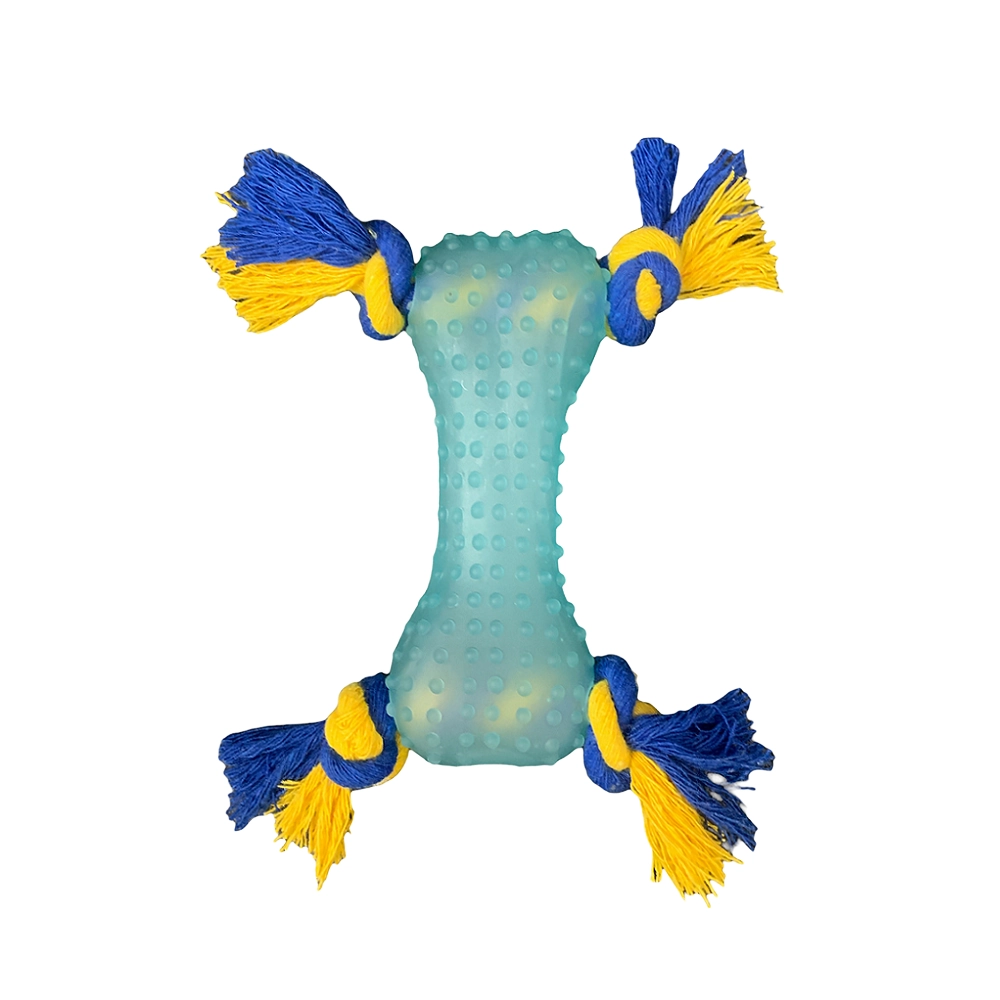 Brinquedo Pet Grows Caes Osso Cravejado Com Corda