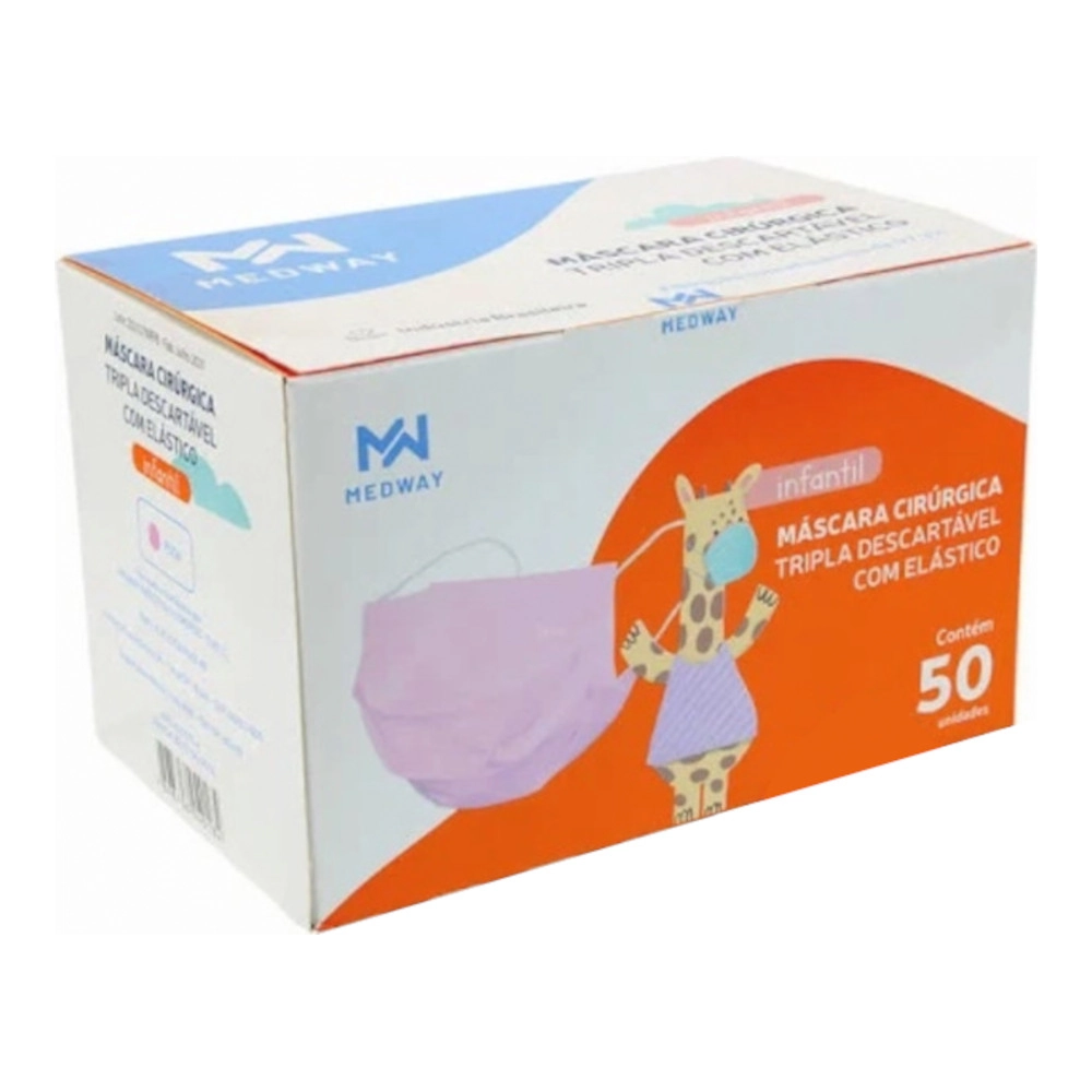 Mascara Tripla Desc C/ Elast Inf C/50 Rosa