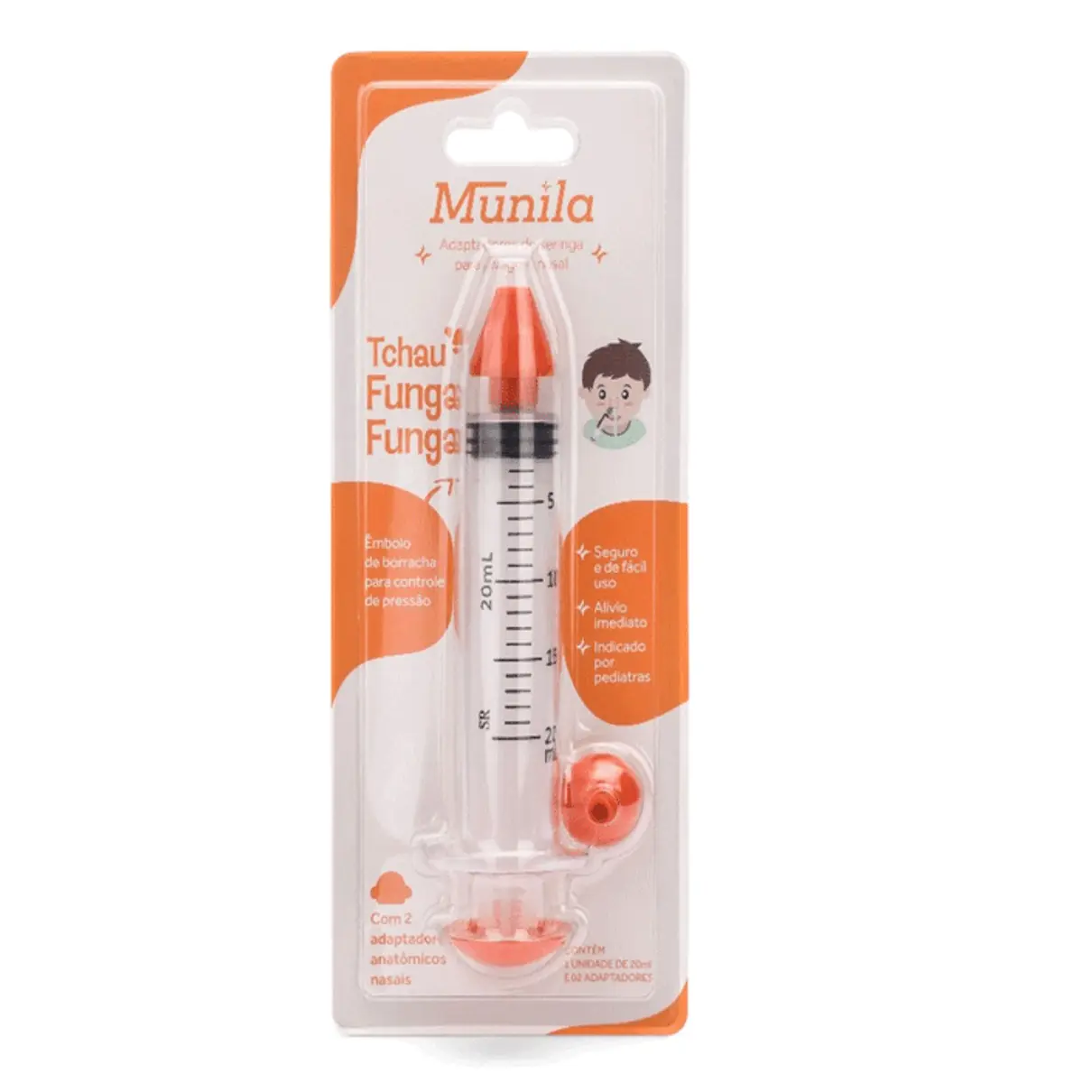 Adaptador Lavagem Nasal Munila Tchau Funga Funga 20ml