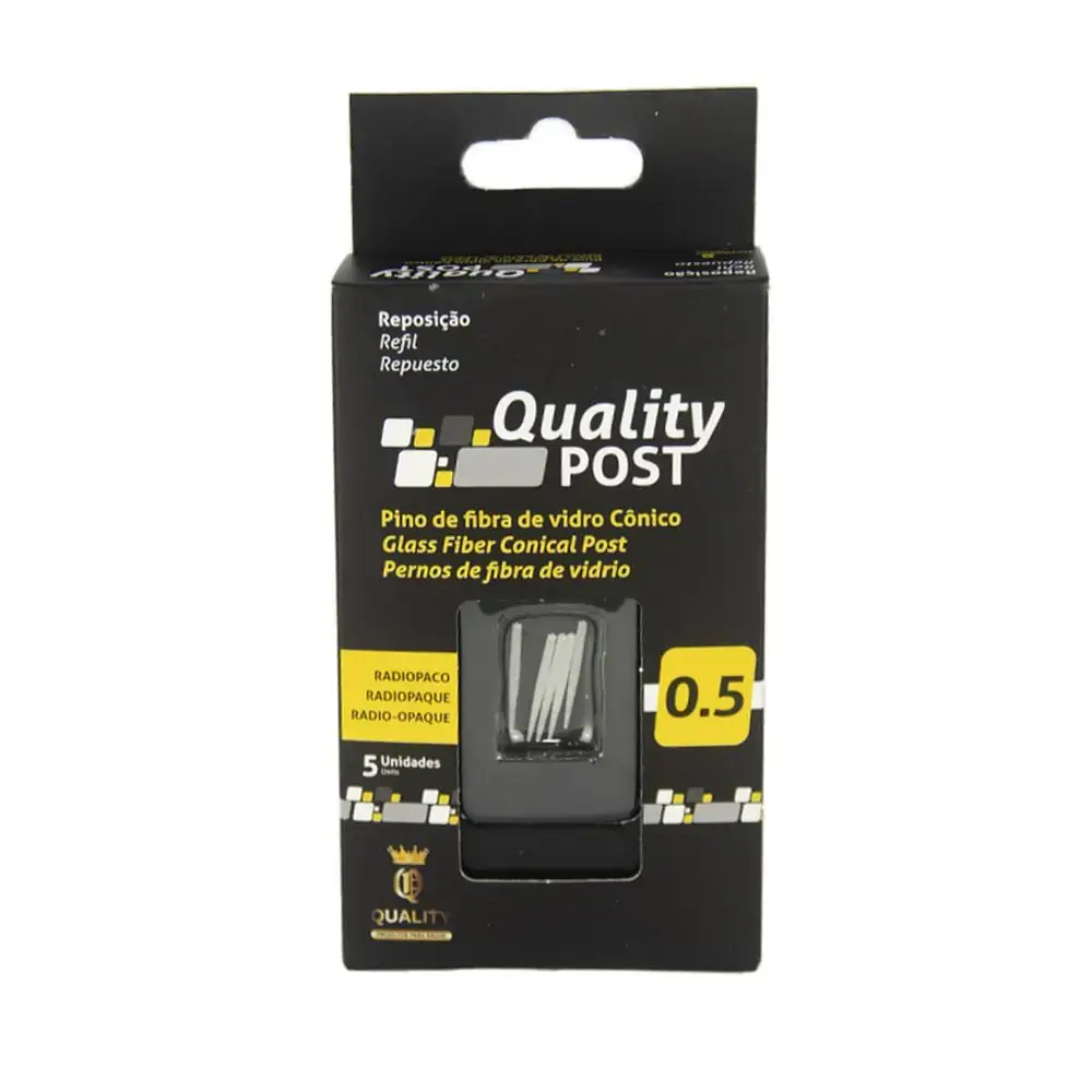 Pino Fibra de Vidro Quality Post 5 Unidades - Quality - Pino Fibra de Vidro Quality Post 0,5 com 5 u