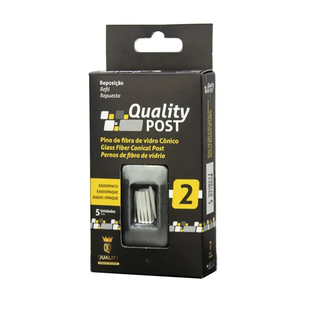 Pino Fibra de Vidro Quality Post 5 Unidades - Quality - Pino Fibra de Vidro Quality Post 2 com 5 uni