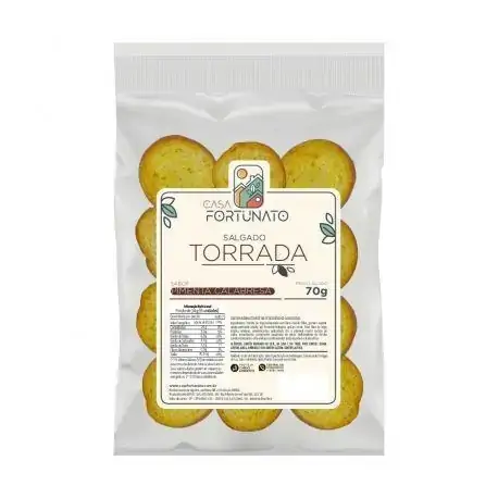 Torrada Casa Fortunato Pimenta Calabresa 70g