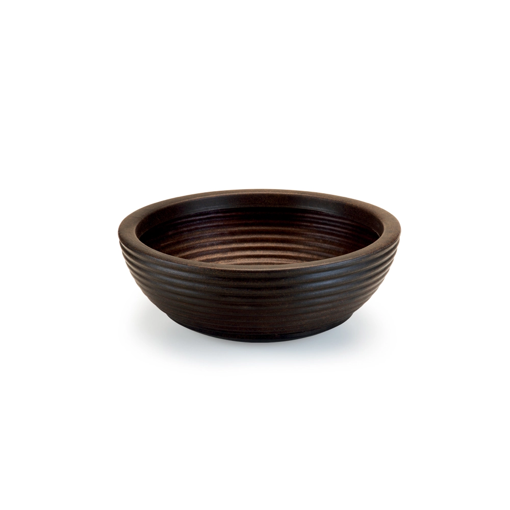 Vaso Concha Riscado Marrom 25x9cm 7003 Injeplastec