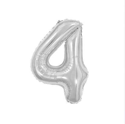 Balao Prata 75cm N 4