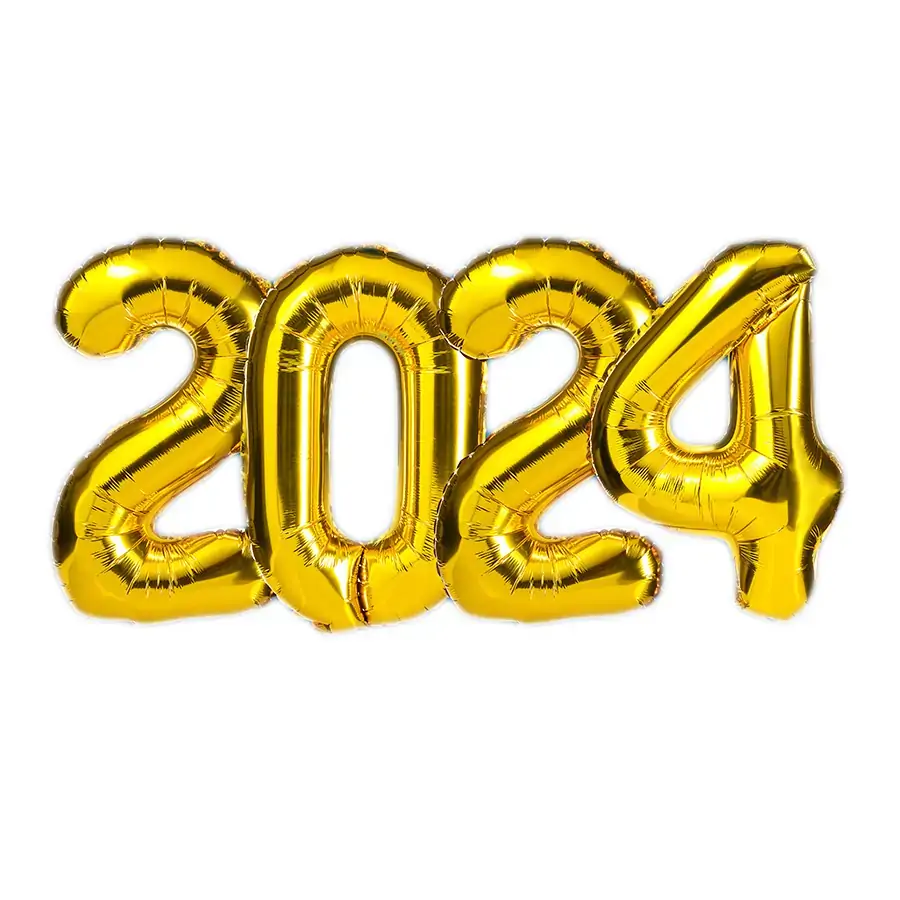 Balao Kit 2022 16 40cm Dourado Unidade