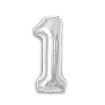 Balao Partiu Festa Metalizado Prata N1