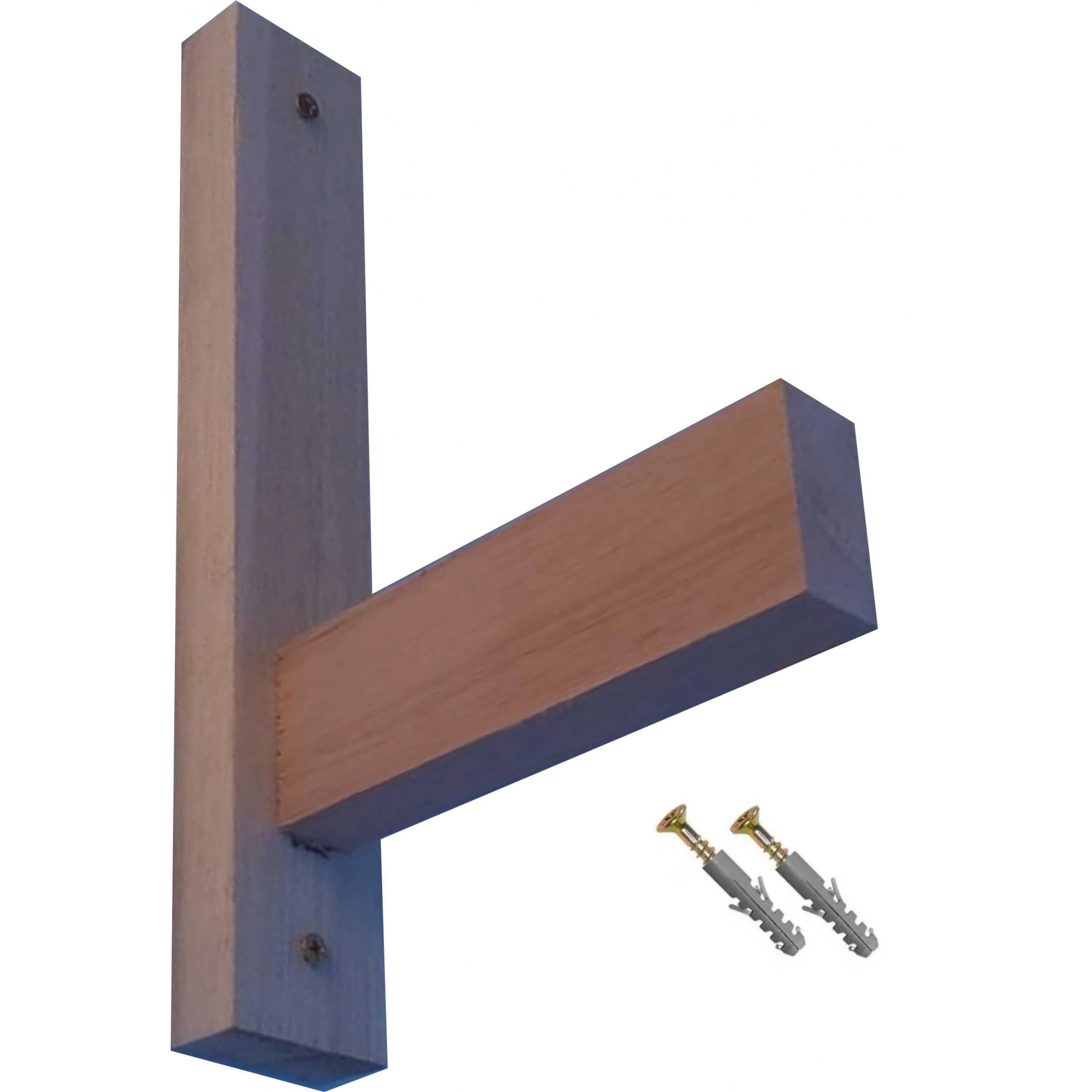 Suporte Mão Francesa De Madeira Para Prateleira Arandela Vasos 25x15 Cm 5kg Neonx - Eucalipto
