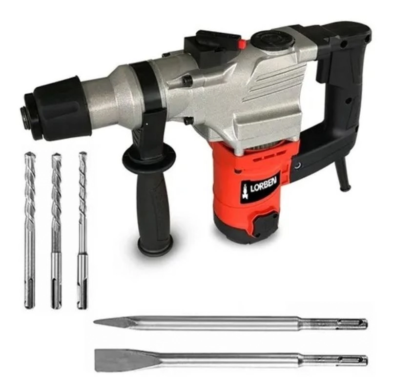 Martelete Rompedor Demolidor Furadeira 1350w Com Maleta 110v Lorben