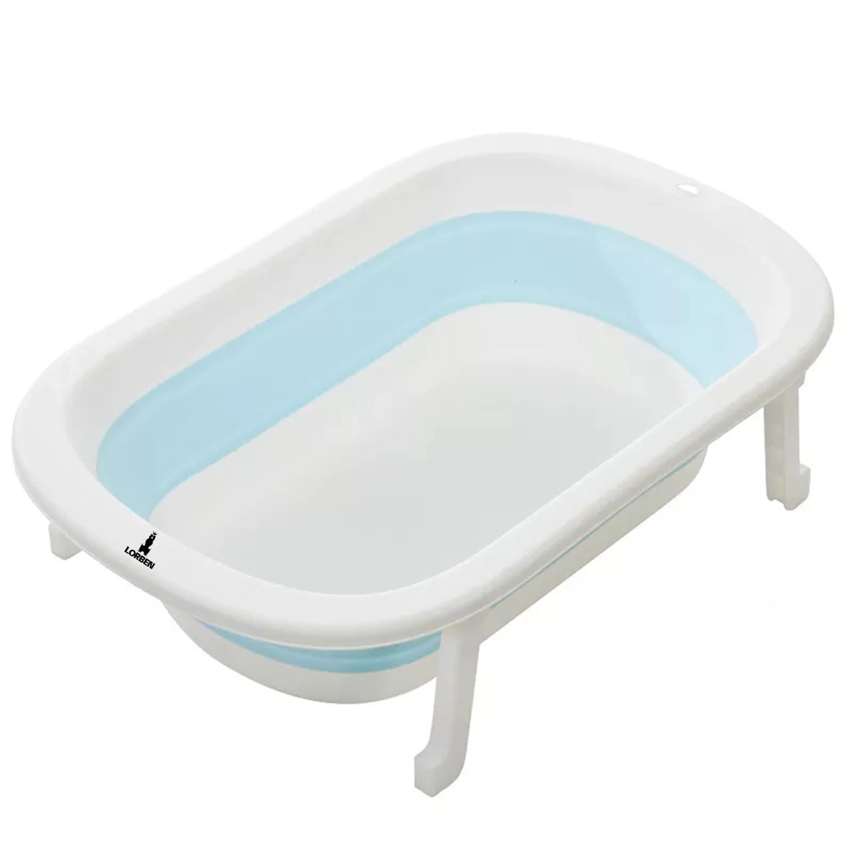 Banheira Retrátil Infantil Portátil 30l Menino Azul Lorben