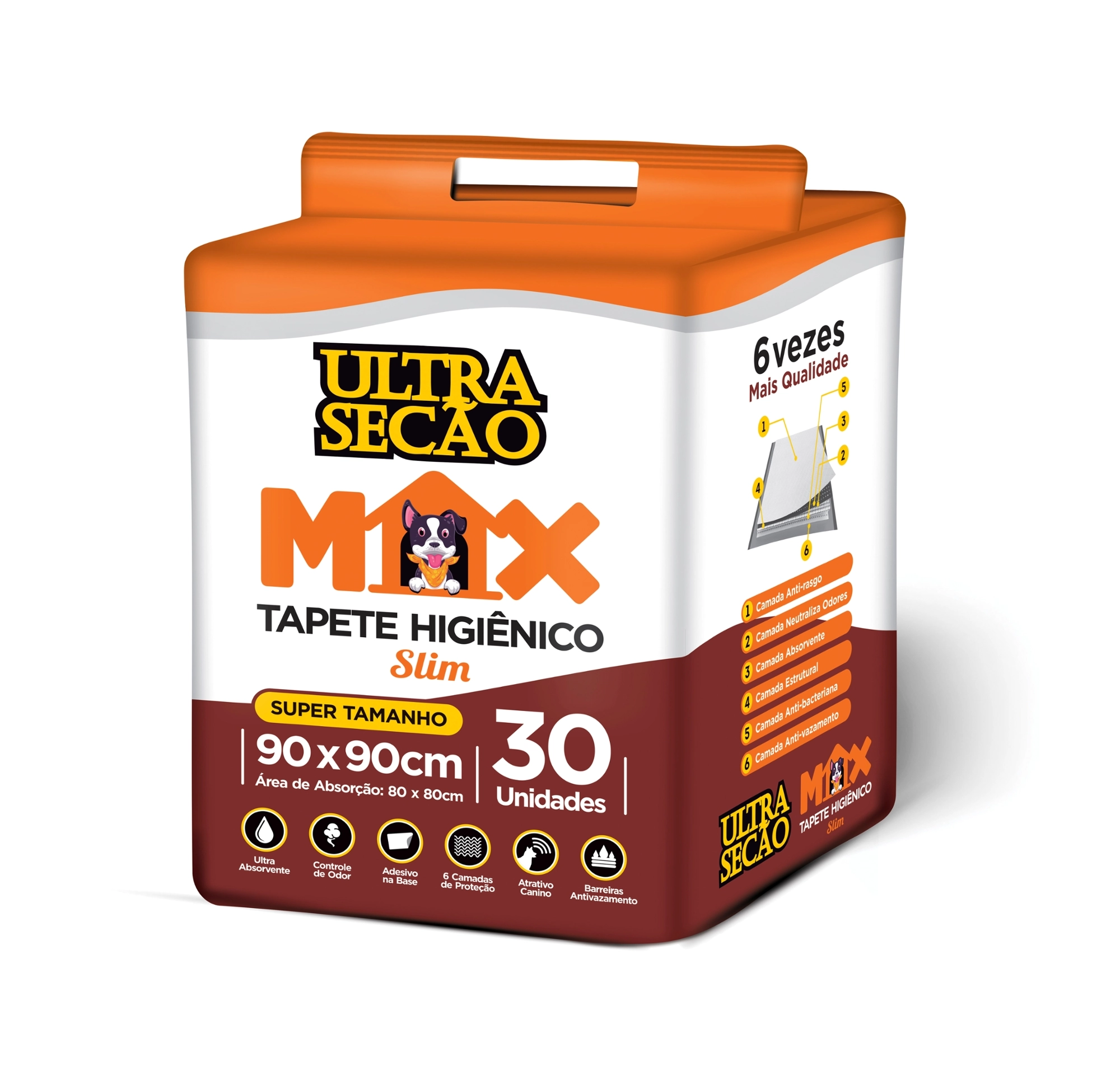 Great Pets Tapete Higienico Ultra Secao Max 90x90 C/30 Unid