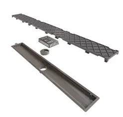 Ralo Linear Pvc Seco 75 Cm Saida Central 75 Cm - Ralo Linear