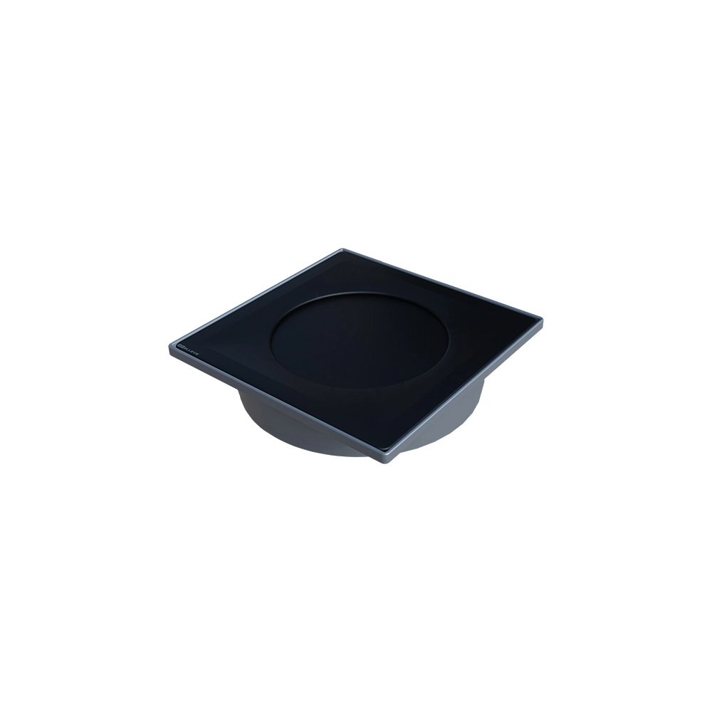 Ralo Linear Elleve Touch 9572 15x15 Com Tampa Black Matte