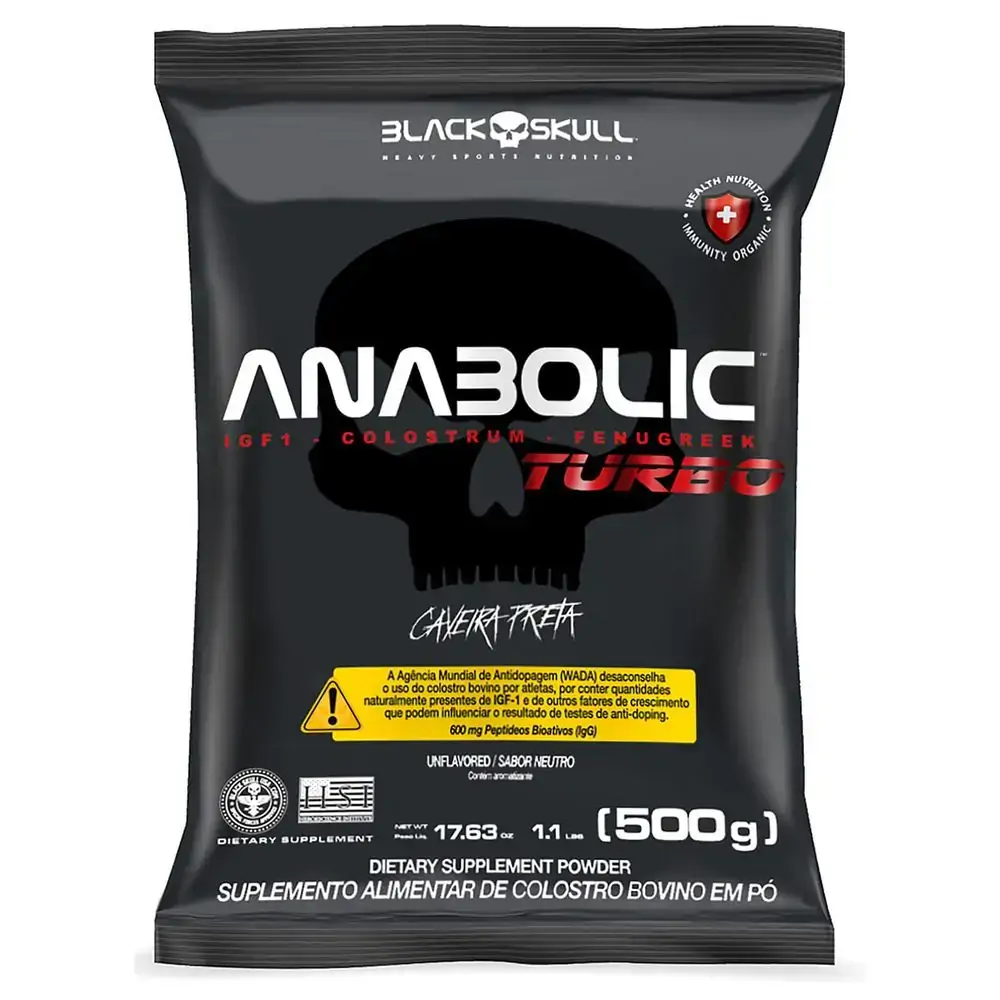 Anabolic Turbo Colostro Bovino - Refil 500g - Refil Anabolic Turbo 500g