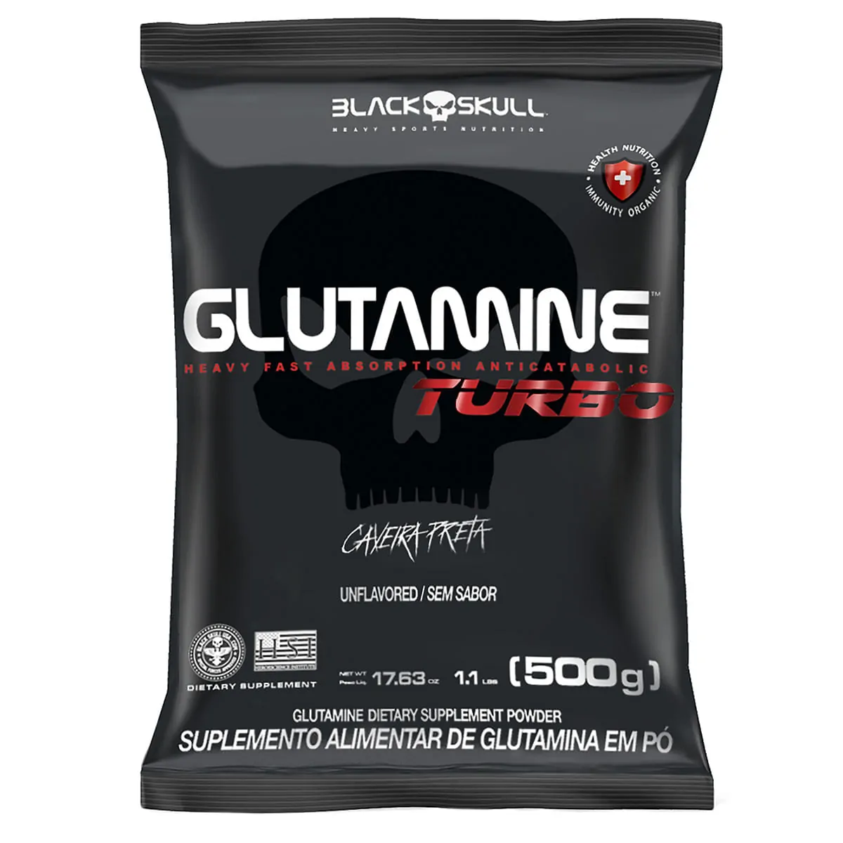 GLUTAMINE TURBO REFIL - 500G - REFIL GLUTAMINE TURBO 500G