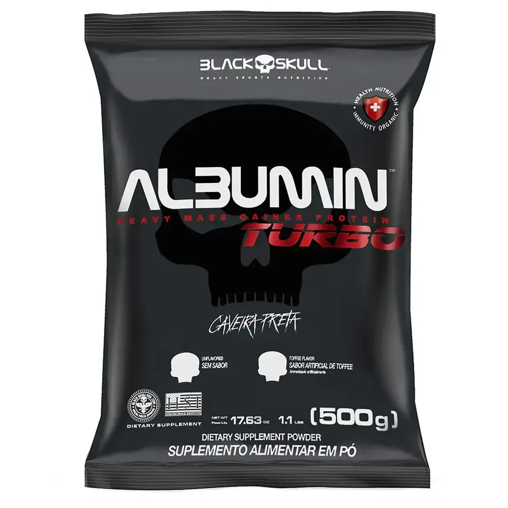 Albumin Turbo Refil (Albumina) - 500g - Refil Albumin Turbo Toffe 500g