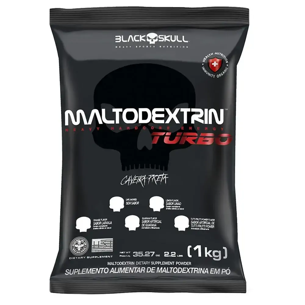Maltodextrin Turbo Refil - 1kg - Refil Maltodextrin Turbo Limão 1kg
