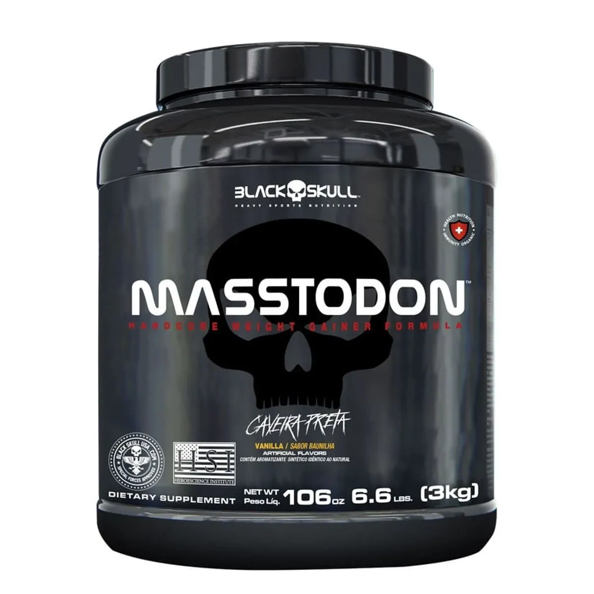 HIPERCALÓRICO MASSTODON - 3KG - MASSTODON BAUNILHA 3KG