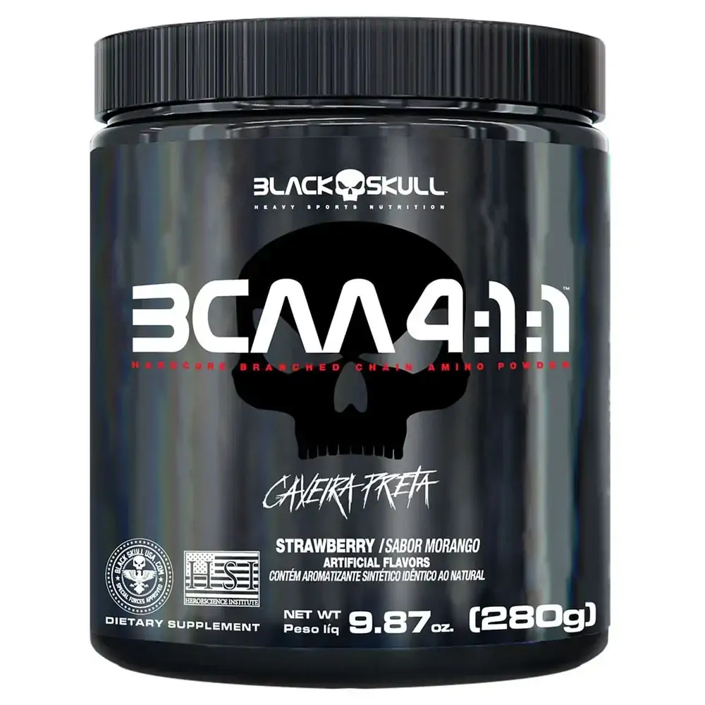 BCAA 4:1:1 - AMINOÁCIDOS - 280G - BCAA 4:1:1 MORANGO 280G