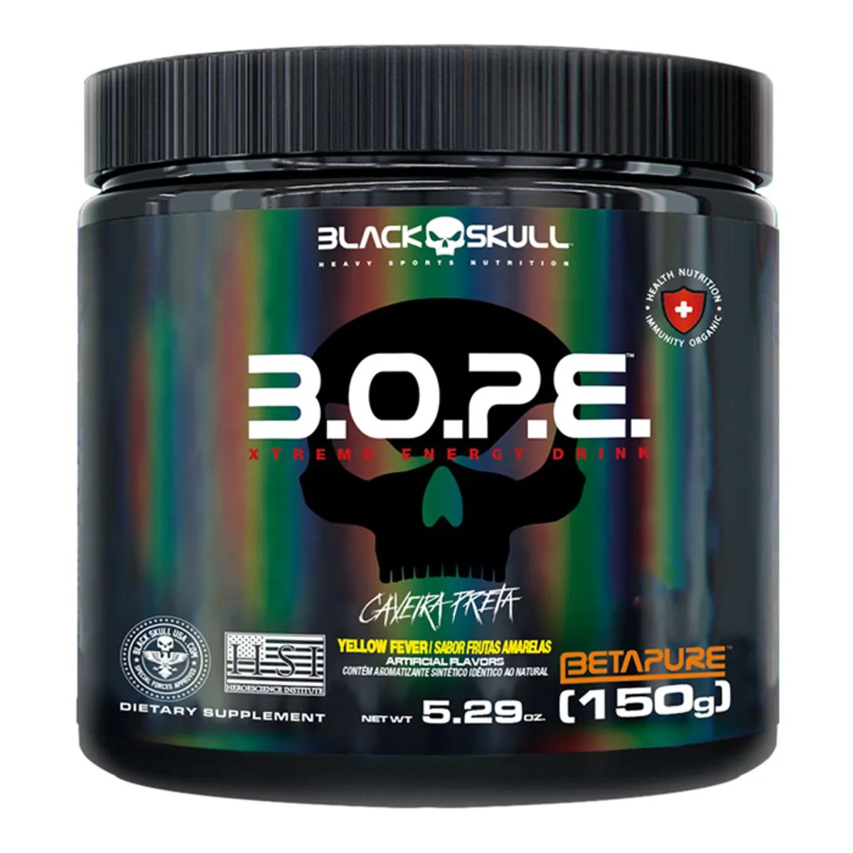 Pré Treino B.O.P.E Extreme Energy 150g - Black Skull