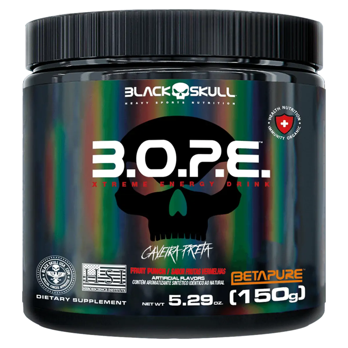 Pré Treino B.O.P.E Extreme Energy 150g - Black Skull