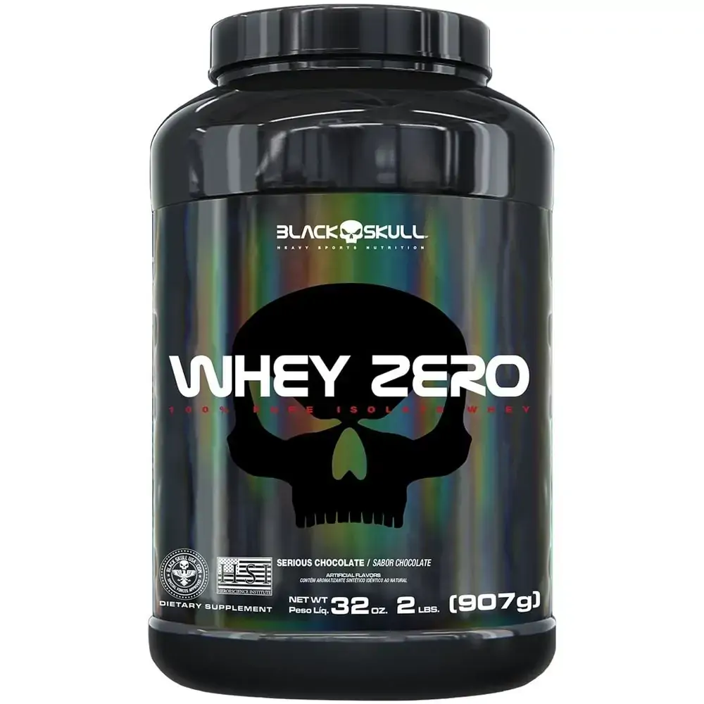 WHEY ZERO BLACK SKULL - 907G (WHEY PROTEIN ISOLADO) - WHEY ZERO COOKIES & CREAM - 2 LBS/907G