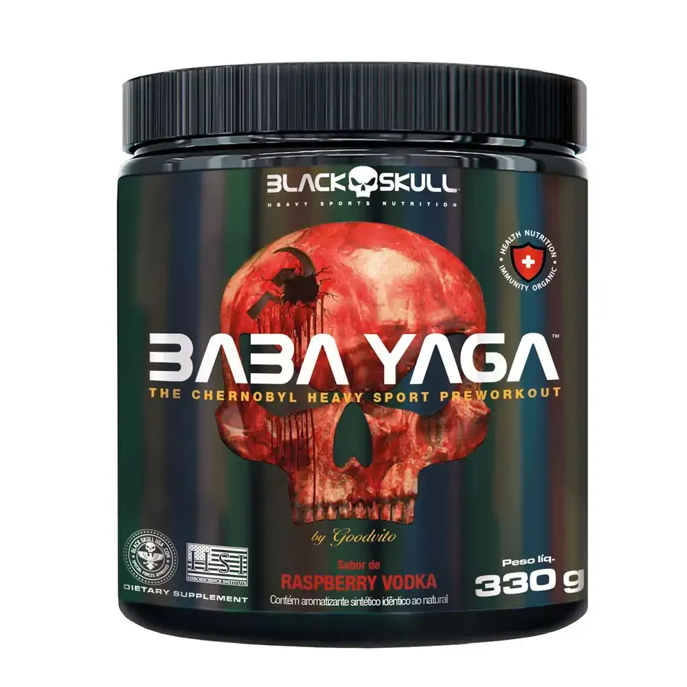 PRÉ TREINO BABA YAGA 330G - PRÉ-TREINO BABA YAGA 330G - RASPBERRY VODKA