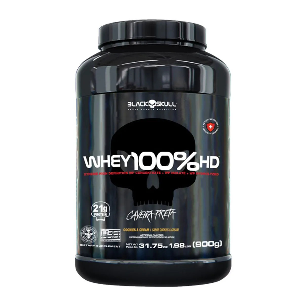 Whey 100 Hd Cookies Cream Black Skull 900g