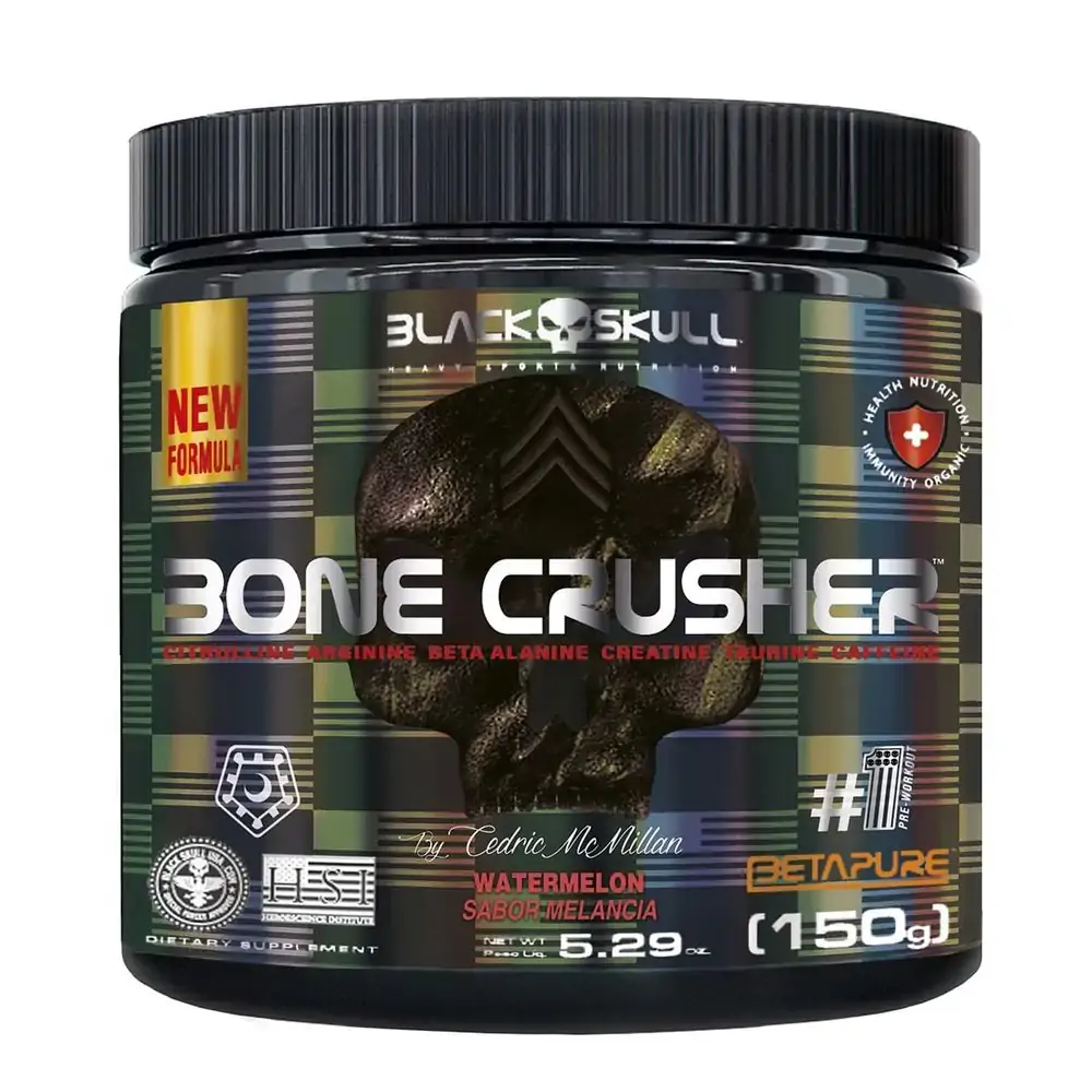 PRÉ-TREINO BONE CRUSHER (NOVA FÓRMULA) - 150G - BONE CRUSHER WATERMELON (NEW) 150G