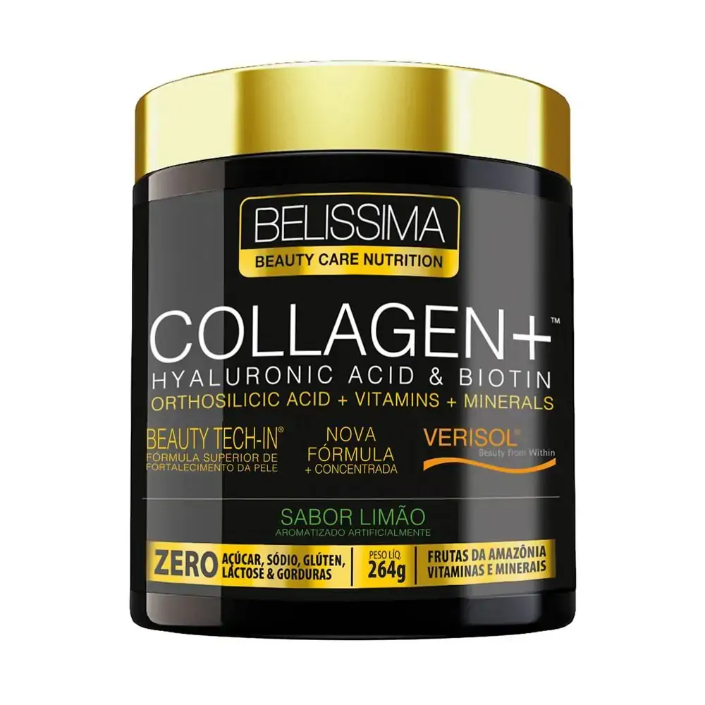 Colágeno Pó Limão Belissima Pote 264g