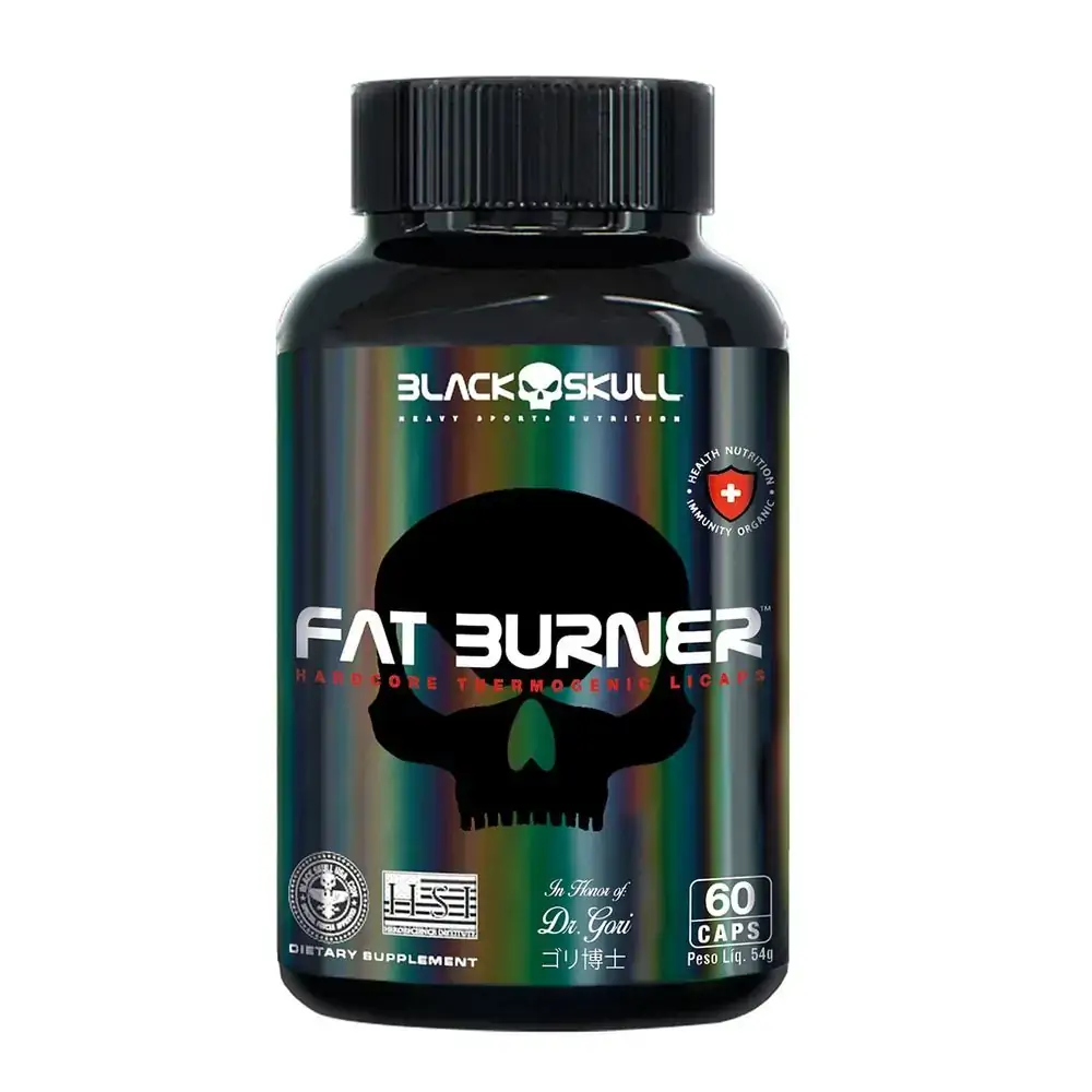 Fat Burner Black Skull Com 60 Cápsulas