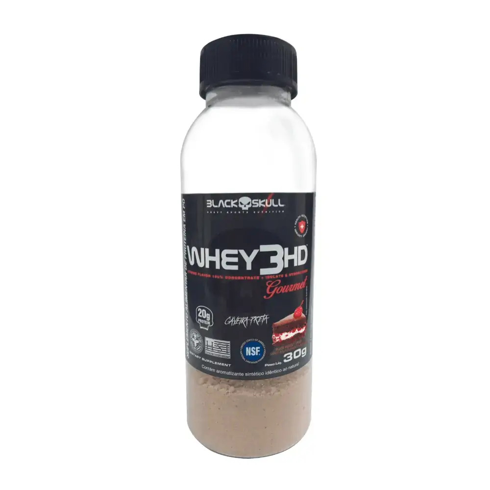 WHEY 3HD GOURMET GARRAFAS DOSE ÚNICA - WHEY 3HD GOURMET FLORESTA NEGRA GARRAFAS DOSE ÚNICA