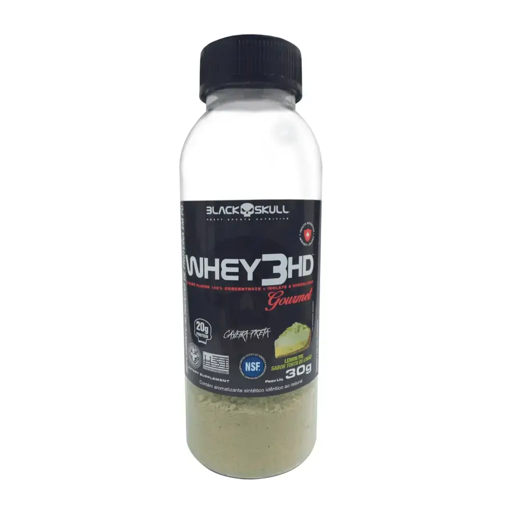 Whey 3hd Gourmet Sabor Torta De Limão Black Skull 30g