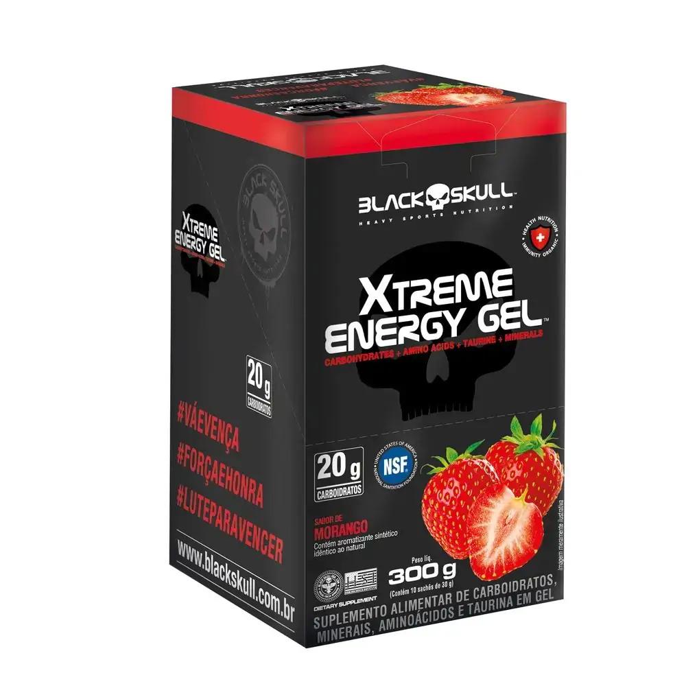 Xtreme Energy Gel Morango C/10 300g