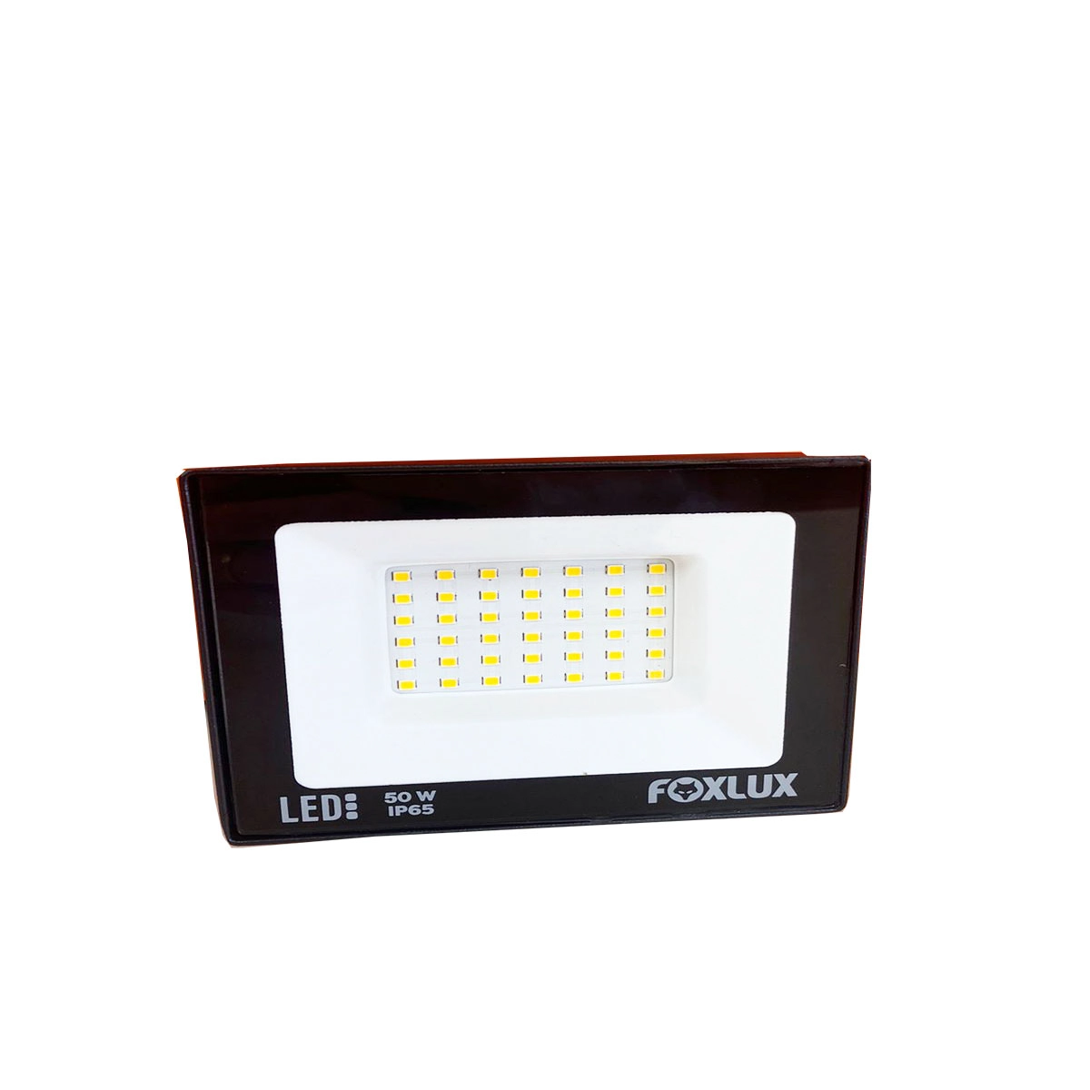 Refletor Led Foxlux 50w 3000k Bivolt Preto