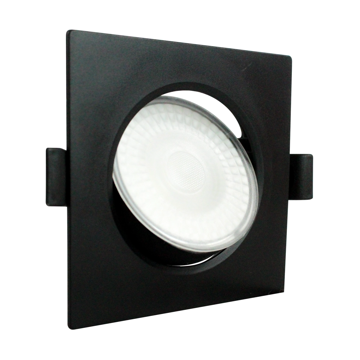 Spot Led Foxlux Quadrado Embutir 5w 6500k Bivolt Preto
