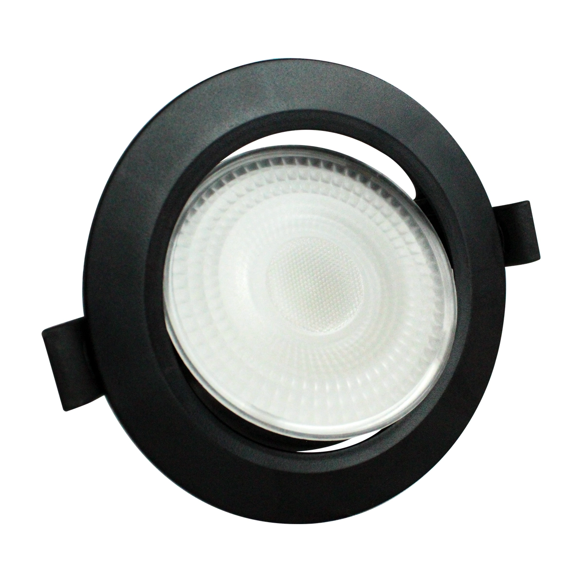 Spot Led Foxlux Redondo Embutir 7w 3000k Bivolt Preto