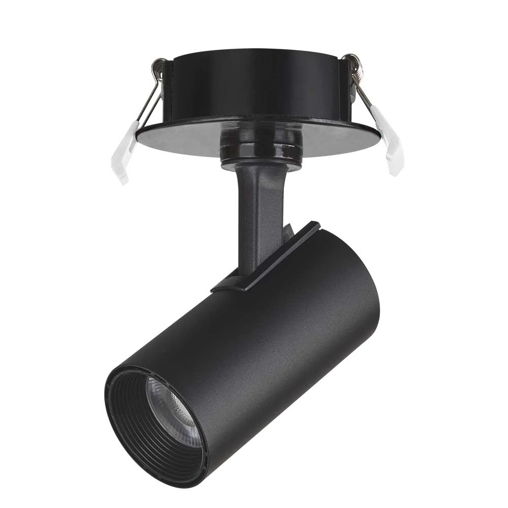 Spot Led Direcionável Foxlux Embutir 12w 3000k Bivolt Preto