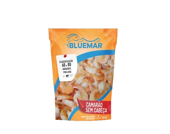 Camarao Bluemar 60/80 Desc Pre Cozido 400g