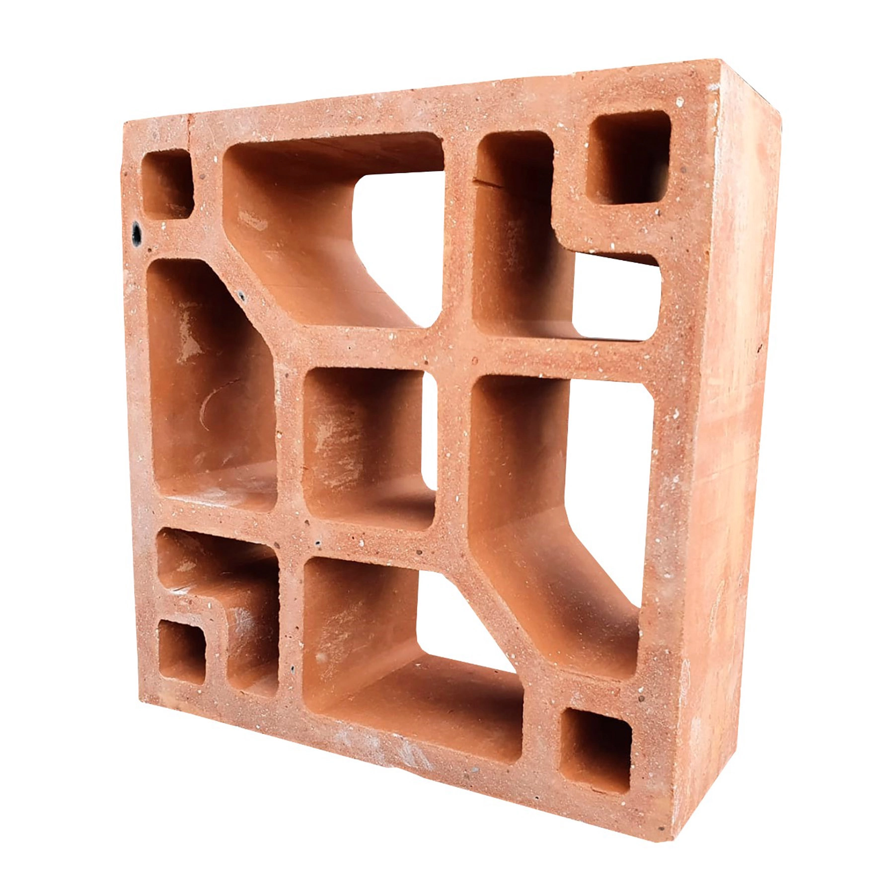 Cobogó Cerâmico 20x20cm Marrom Indu Stone Plus