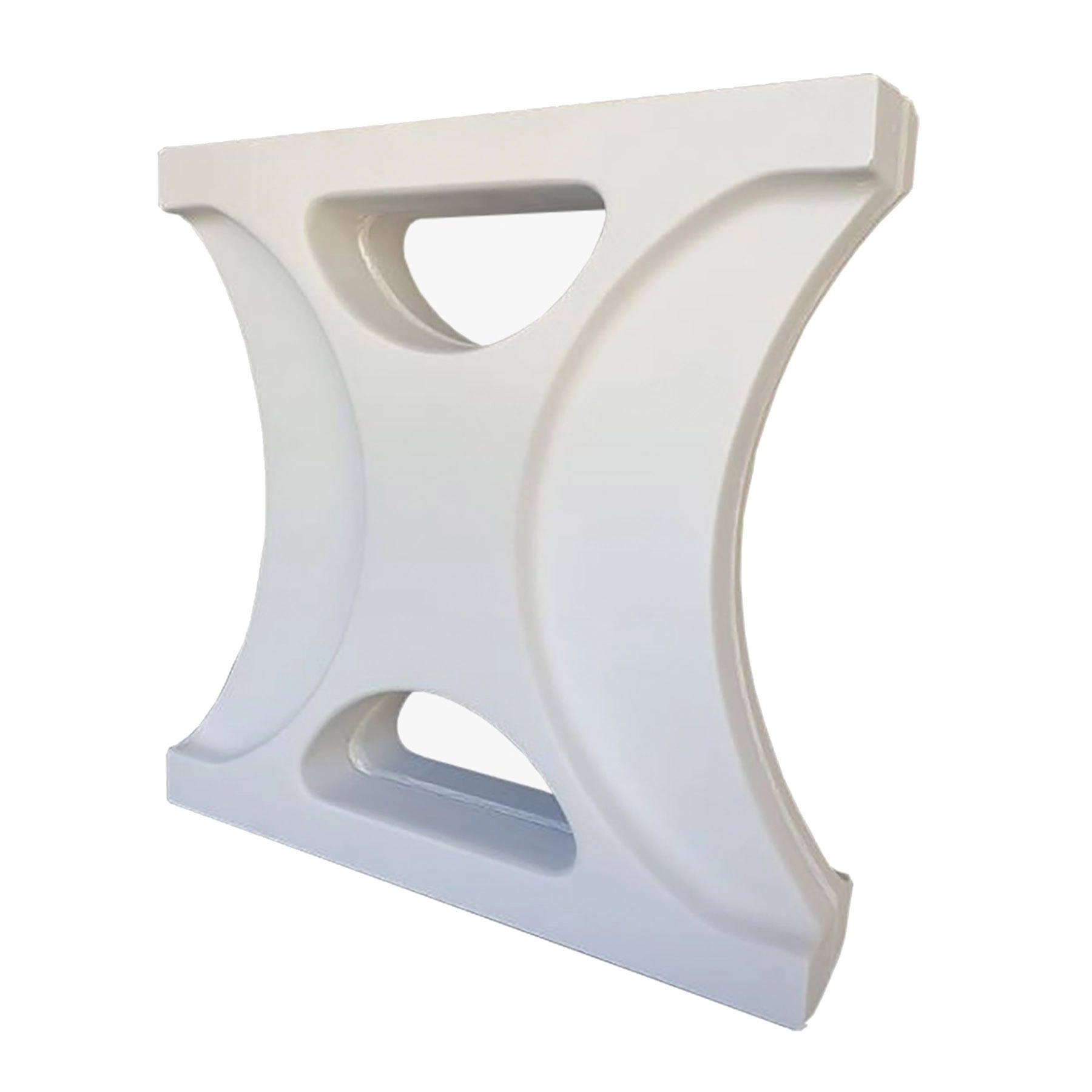 Elemento Vazado de Cimento 30x30cm Branco Mixor Stone Plus
