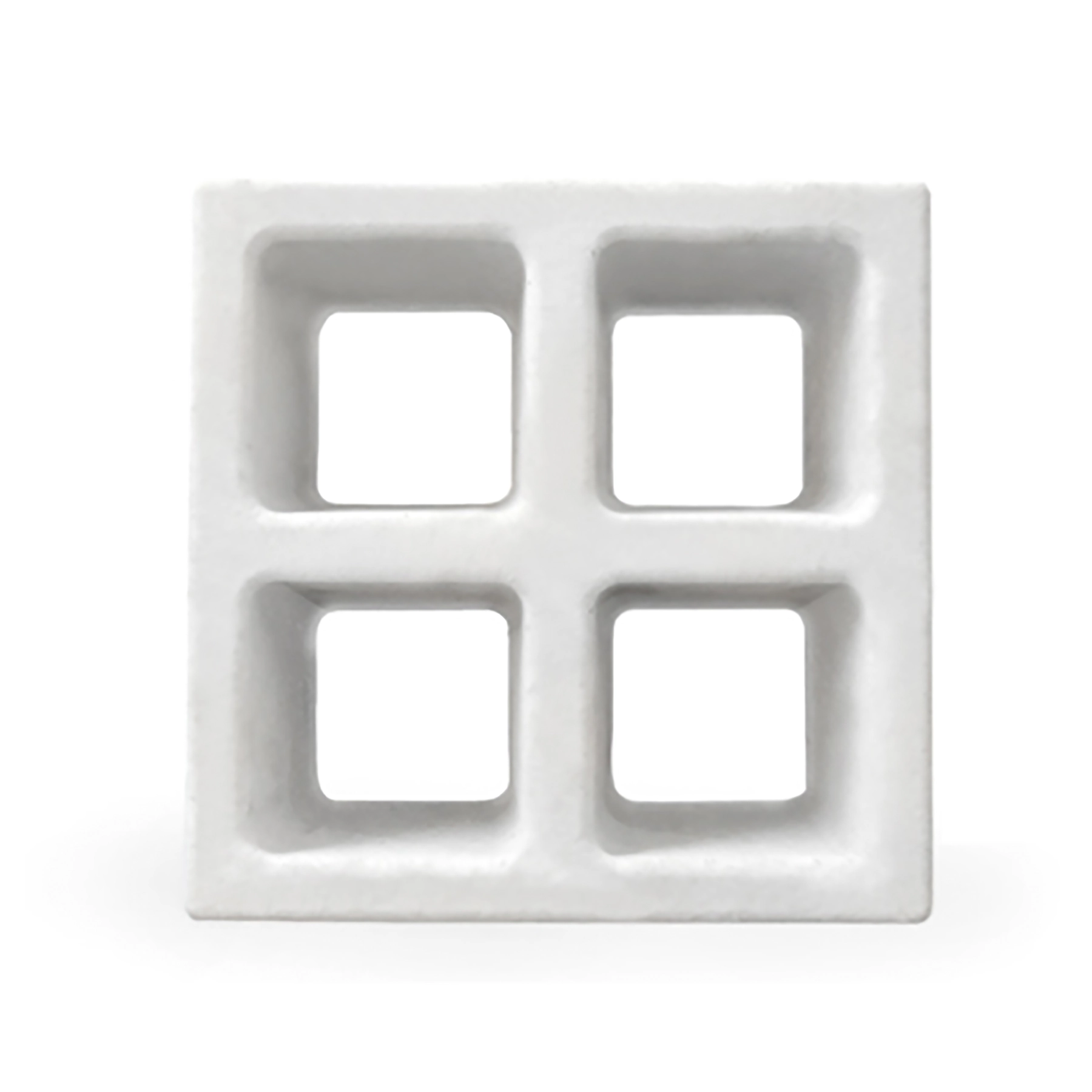 Elemento Vazado de Concreto 24x24cm Branco Stone Plus