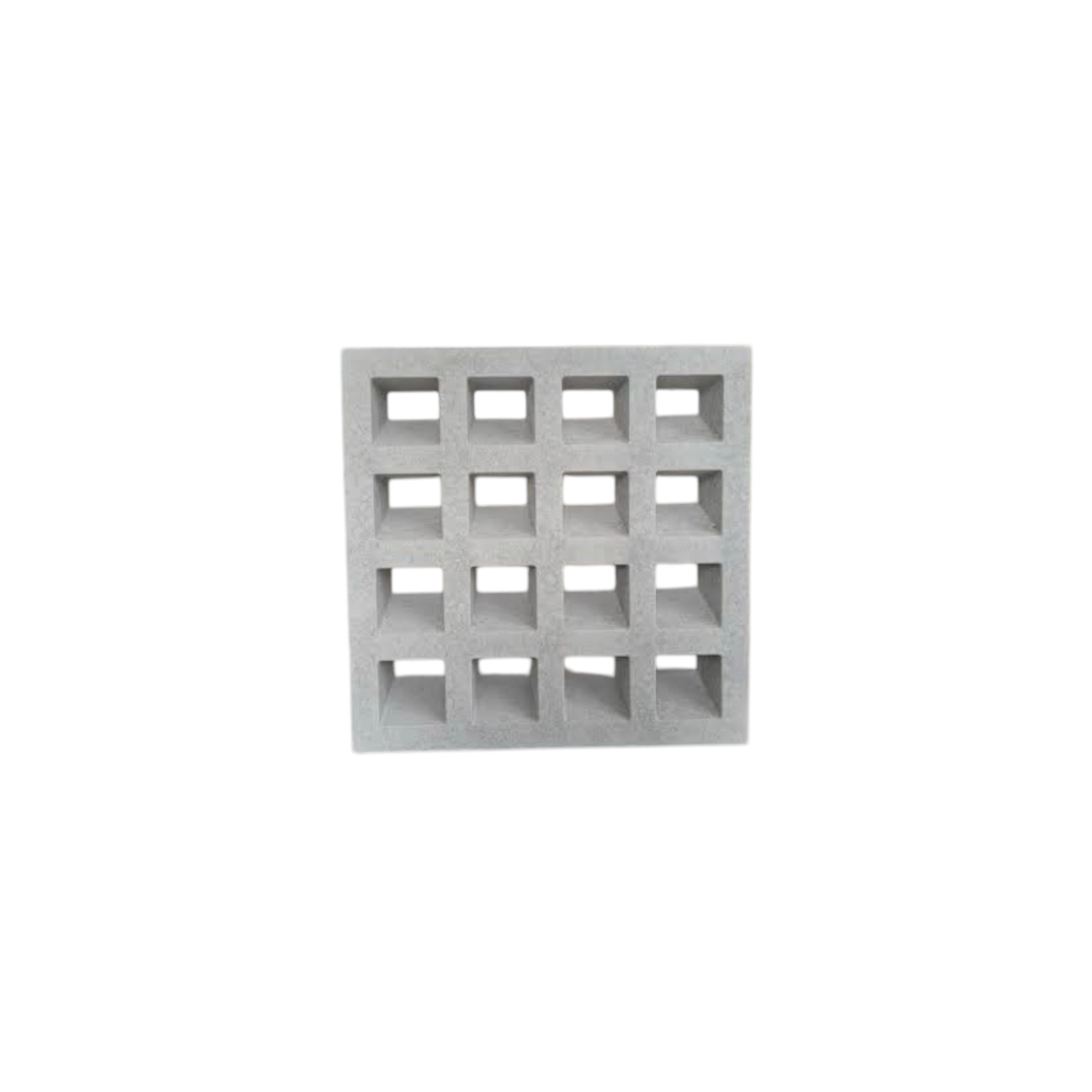 Cobogó de Concreto Liso 40x40cm Cinza Stone Plus