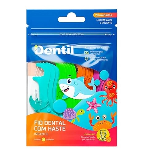 Fio Dental Kids Com Haste 20 Un