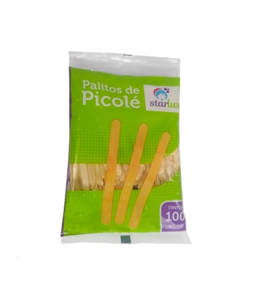 Palito Madeira P/picole C/100un Starlux