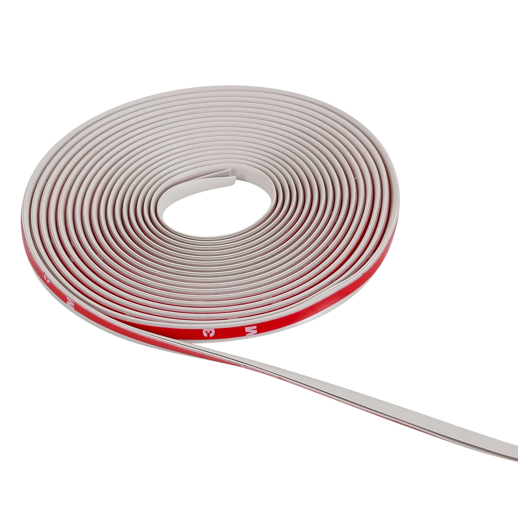 Veda Fresta Adesivo "Reto" Cinza Claro 600cm para Vão de 4mm Comfort Door