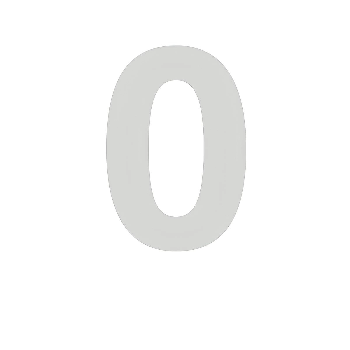 Numero Chapa 60mm Acm Cromado Comfortdoor O