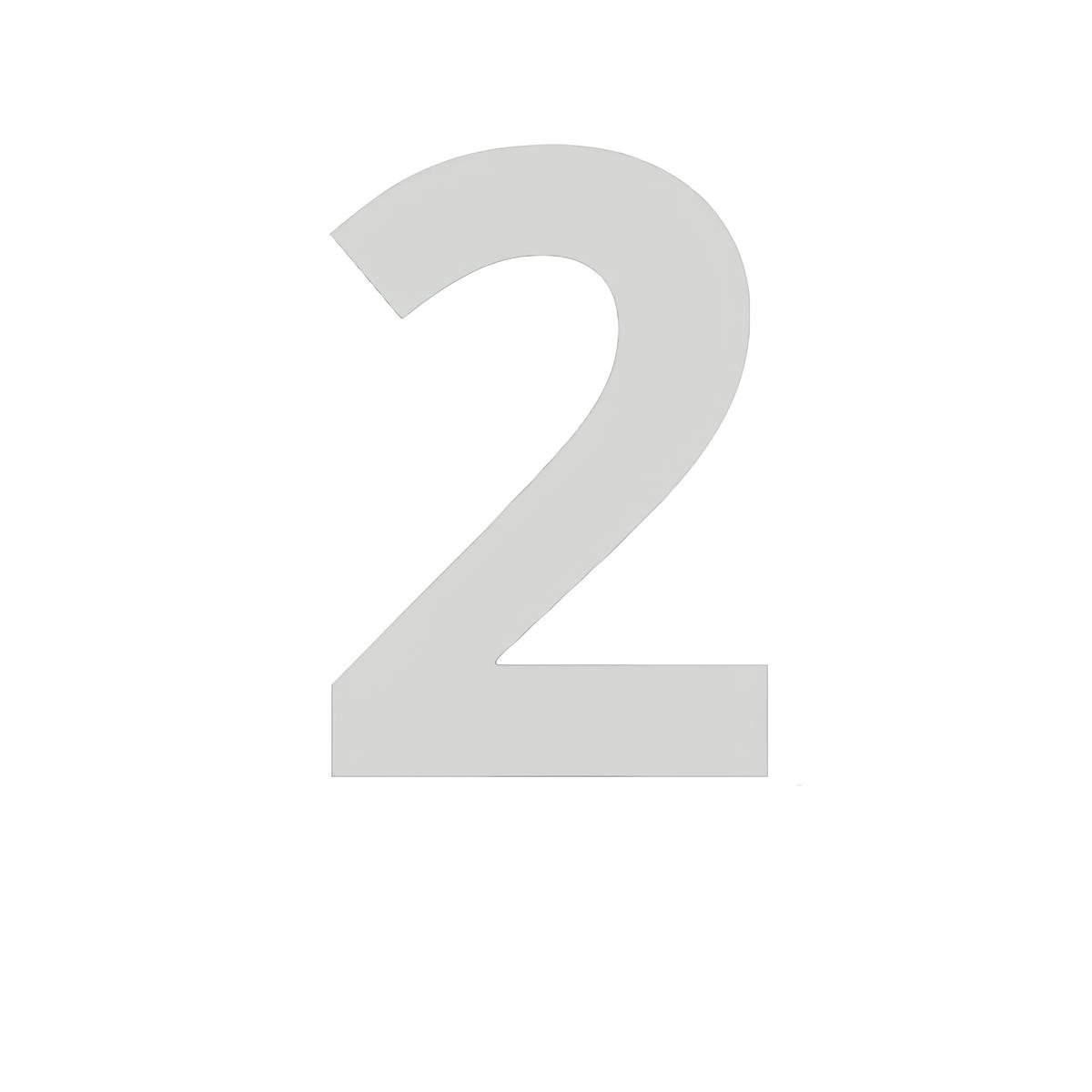 Numero Chapa 60mm Acm Cromado Comfortdoor 2