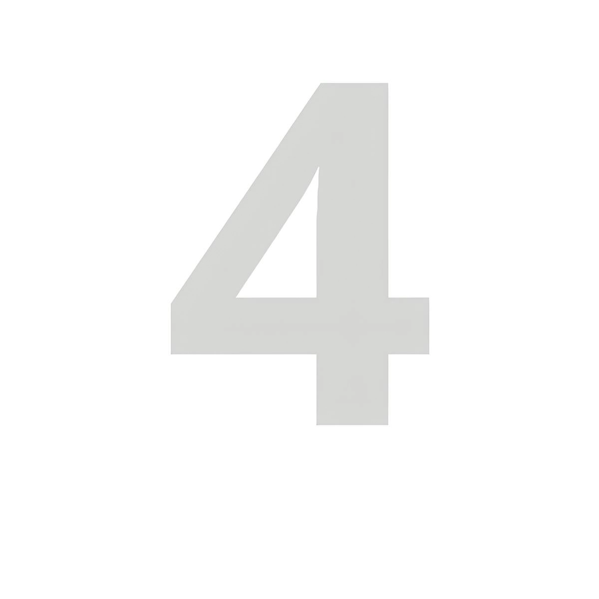 Numero Chapa 60mm Acm Cromado Comfortdoor 4